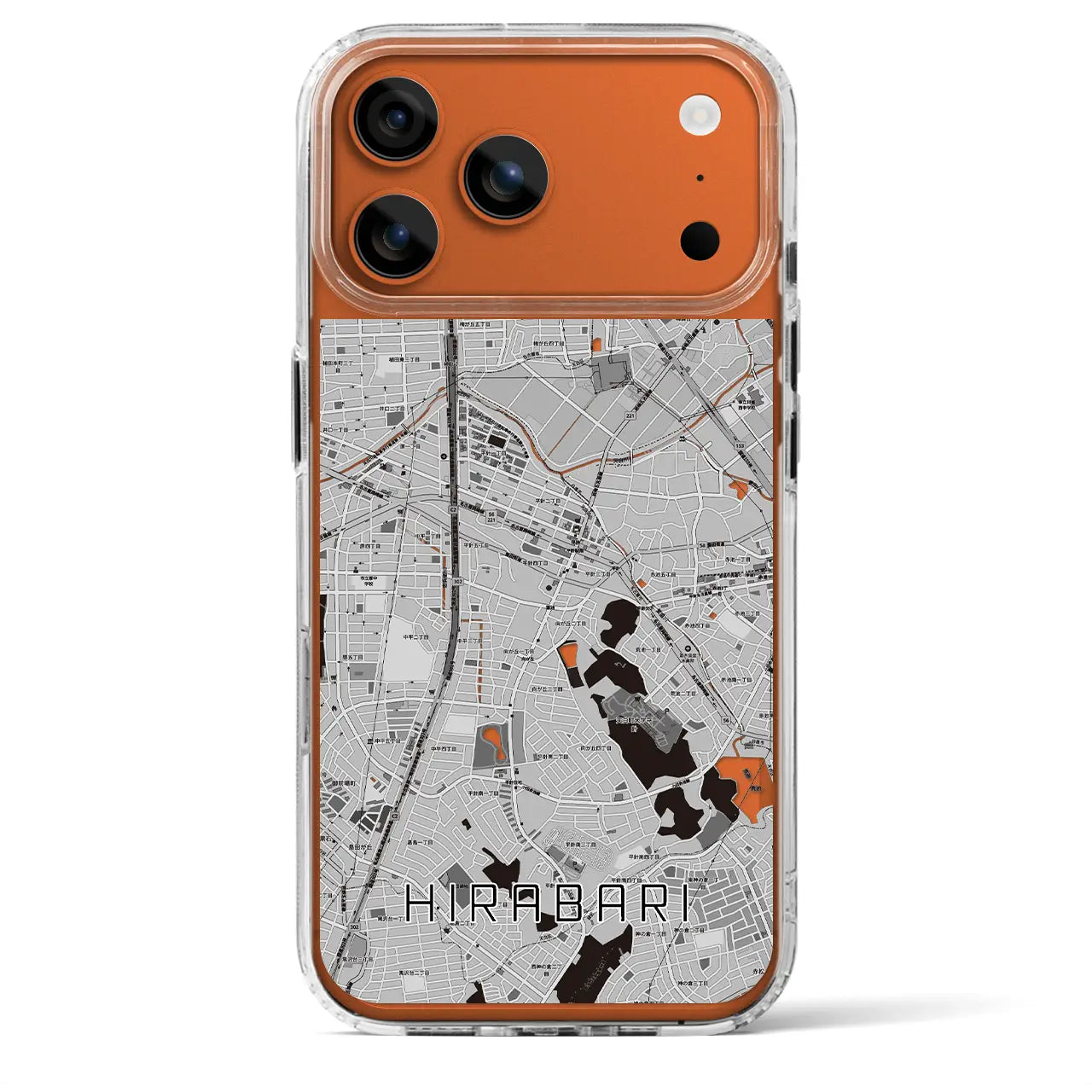 【平針(愛知県)】地図柄iPhoneケース(MagSafeタイプ)