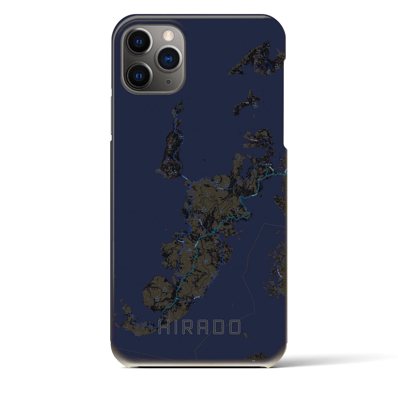 【平戸(長崎県)】地図柄iPhoneケース(バックカバータイプ)