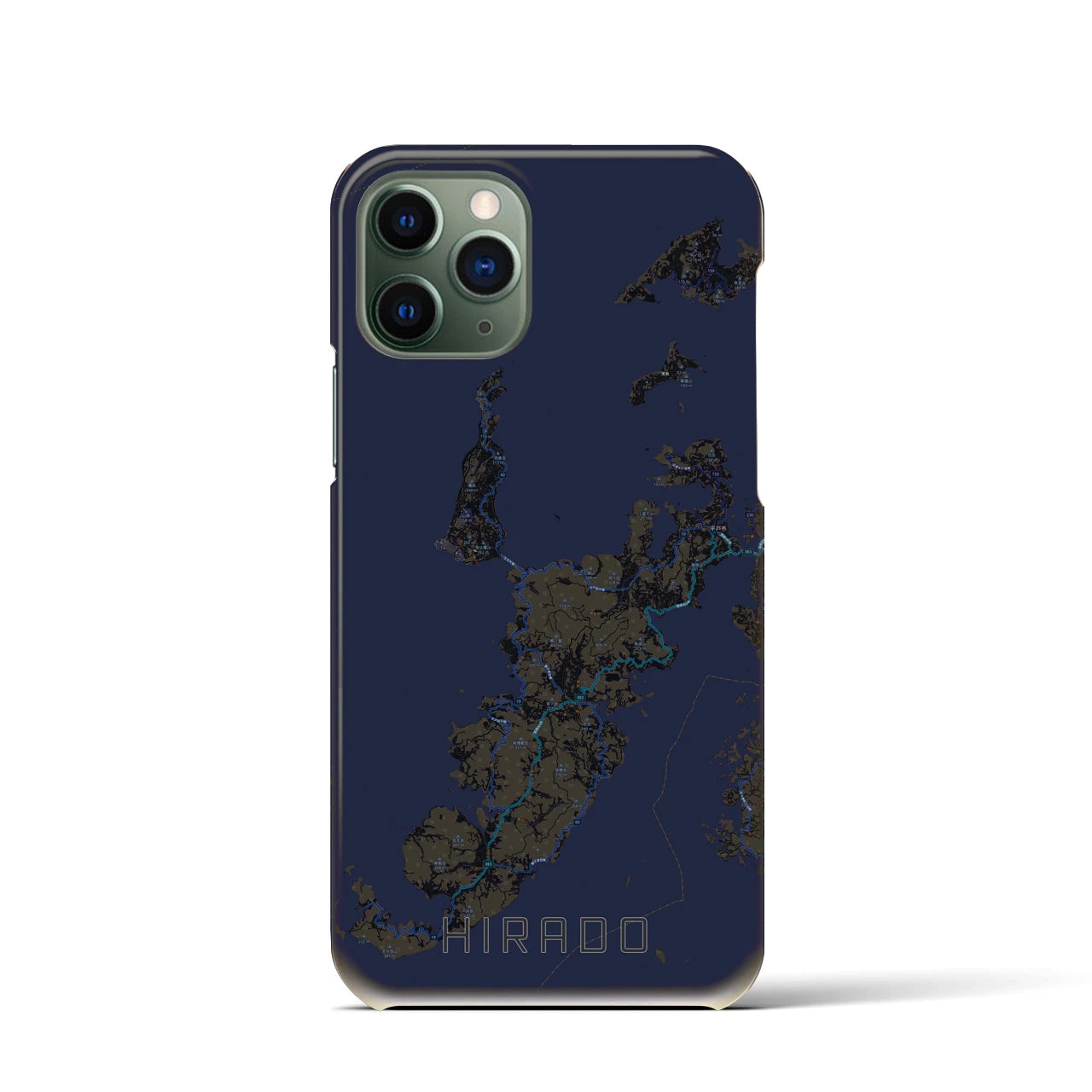 【平戸(長崎県)】地図柄iPhoneケース(バックカバータイプ)