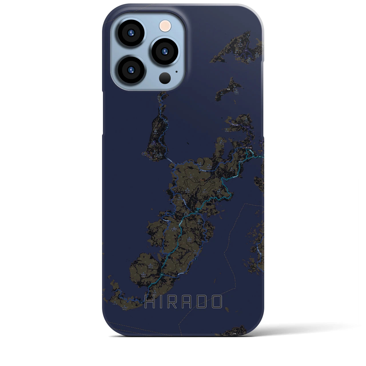 【平戸(長崎県)】地図柄iPhoneケース(バックカバータイプ)