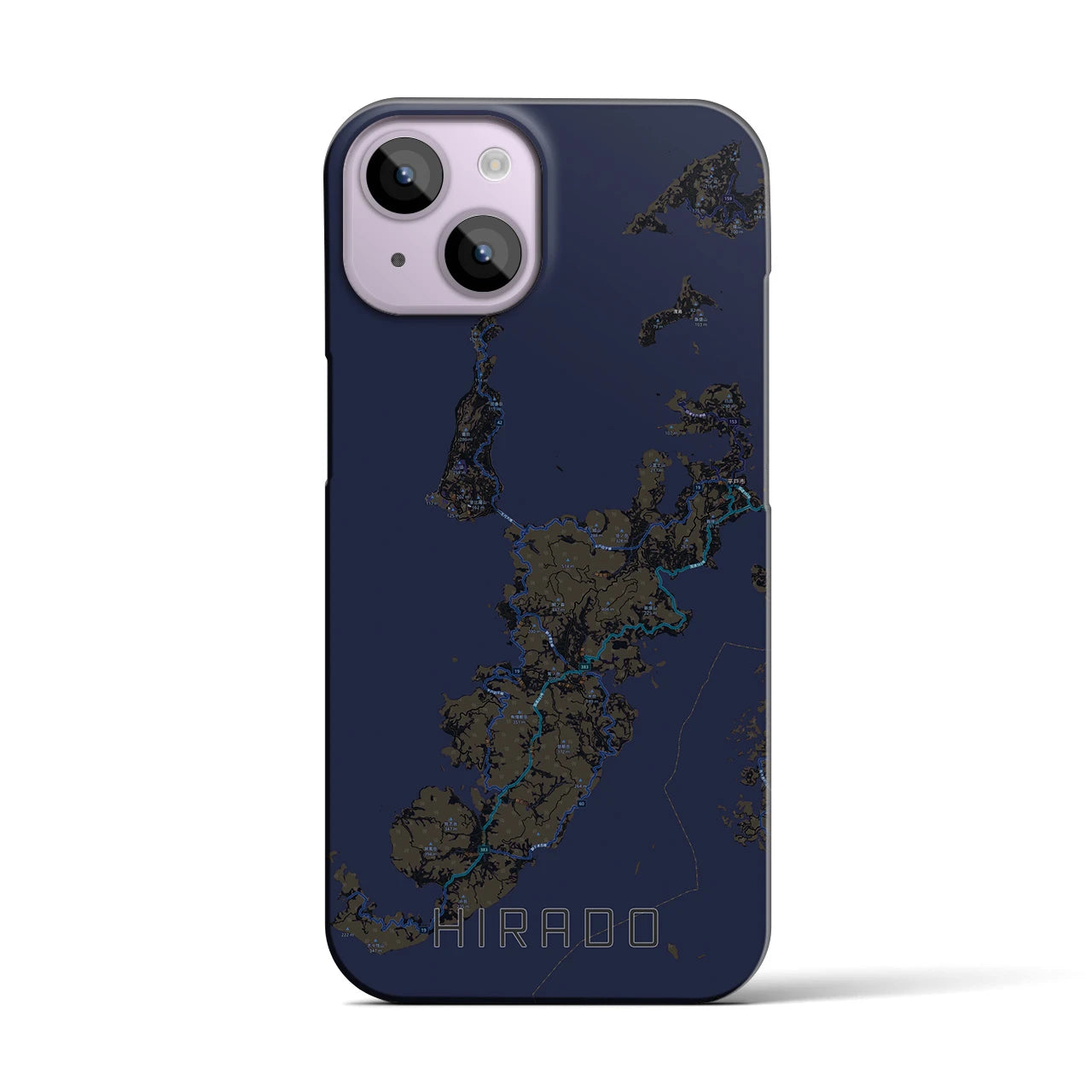 【平戸(長崎県)】地図柄iPhoneケース(バックカバータイプ)