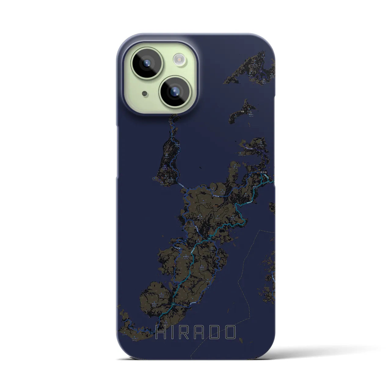【平戸(長崎県)】地図柄iPhoneケース(バックカバータイプ)