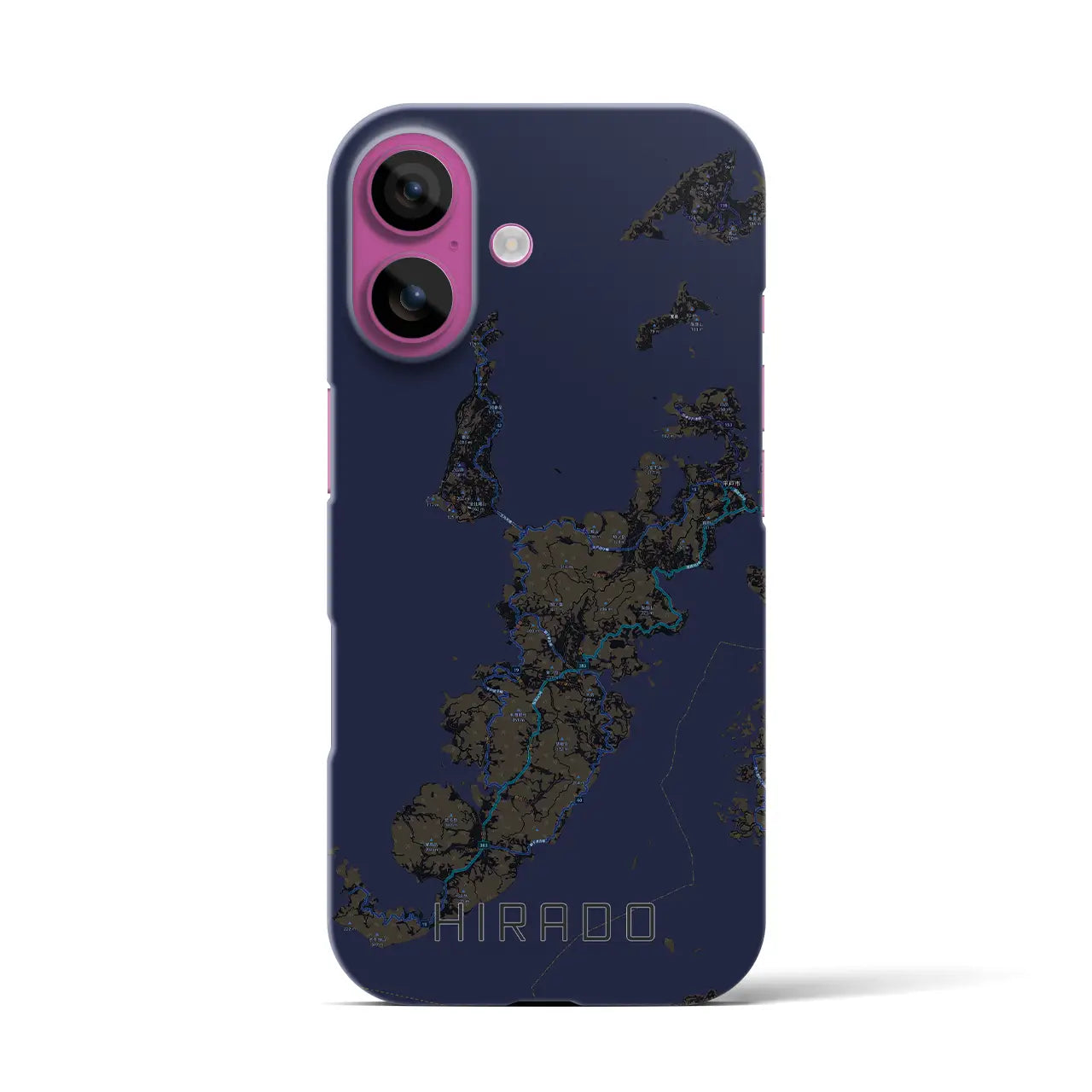 【平戸(長崎県)】地図柄iPhoneケース(バックカバータイプ)