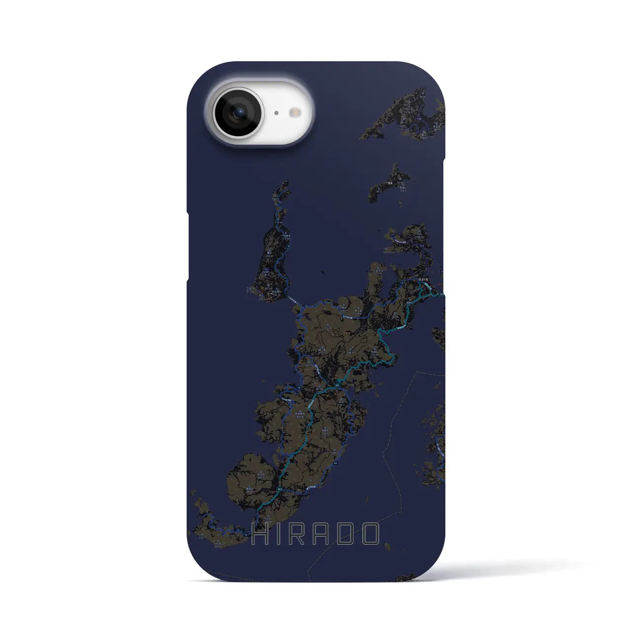 【平戸(長崎県)】地図柄iPhoneケース(バックカバータイプ)