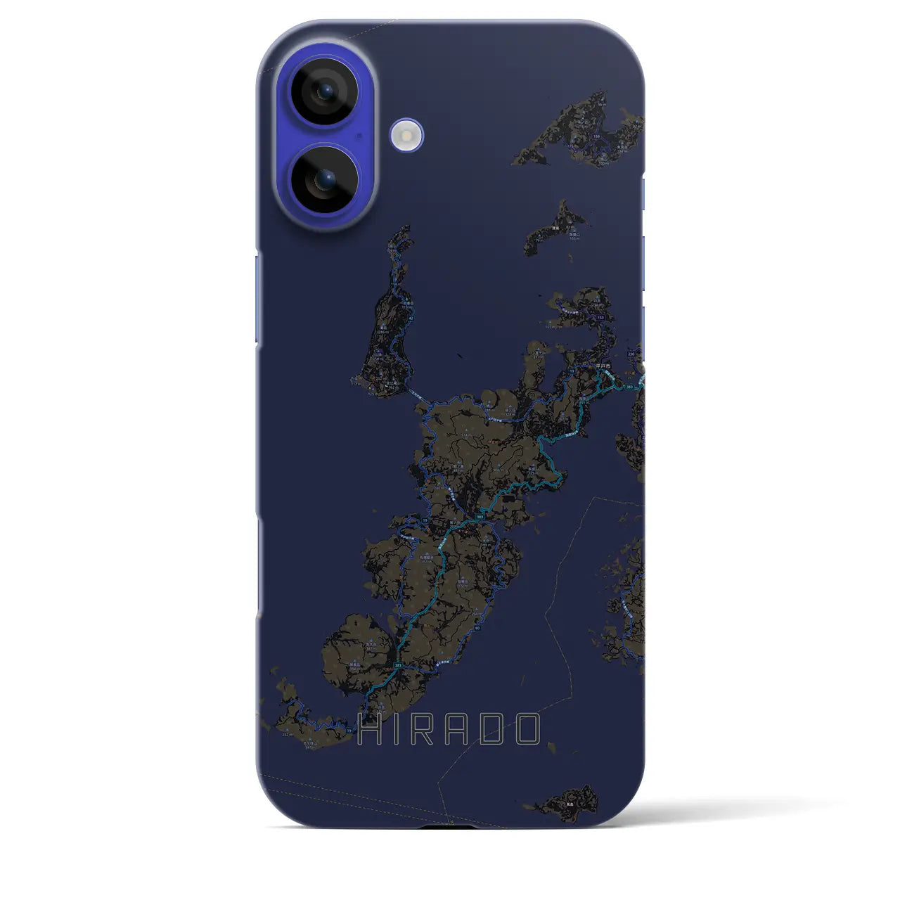 【平戸(長崎県)】地図柄iPhoneケース(バックカバータイプ)