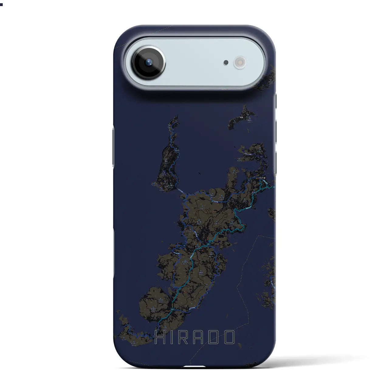 【平戸(長崎県)】地図柄iPhoneケース(バックカバータイプ)
