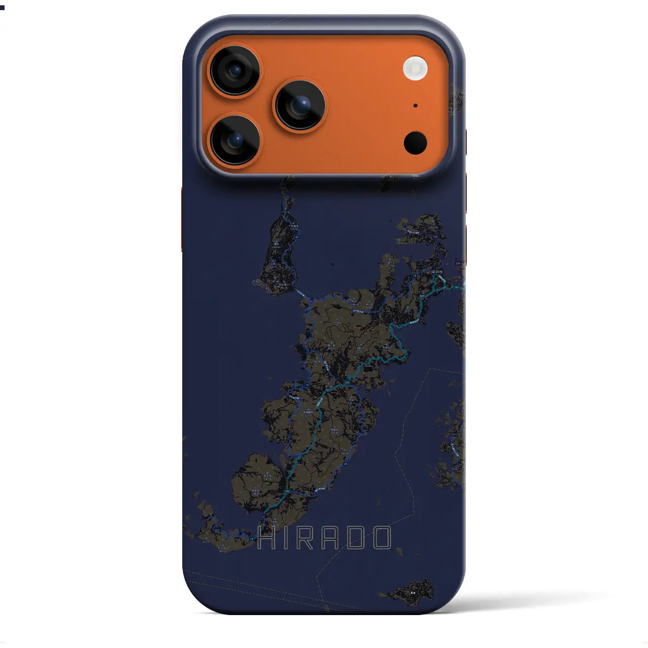 【平戸(長崎県)】地図柄iPhoneケース(バックカバータイプ)