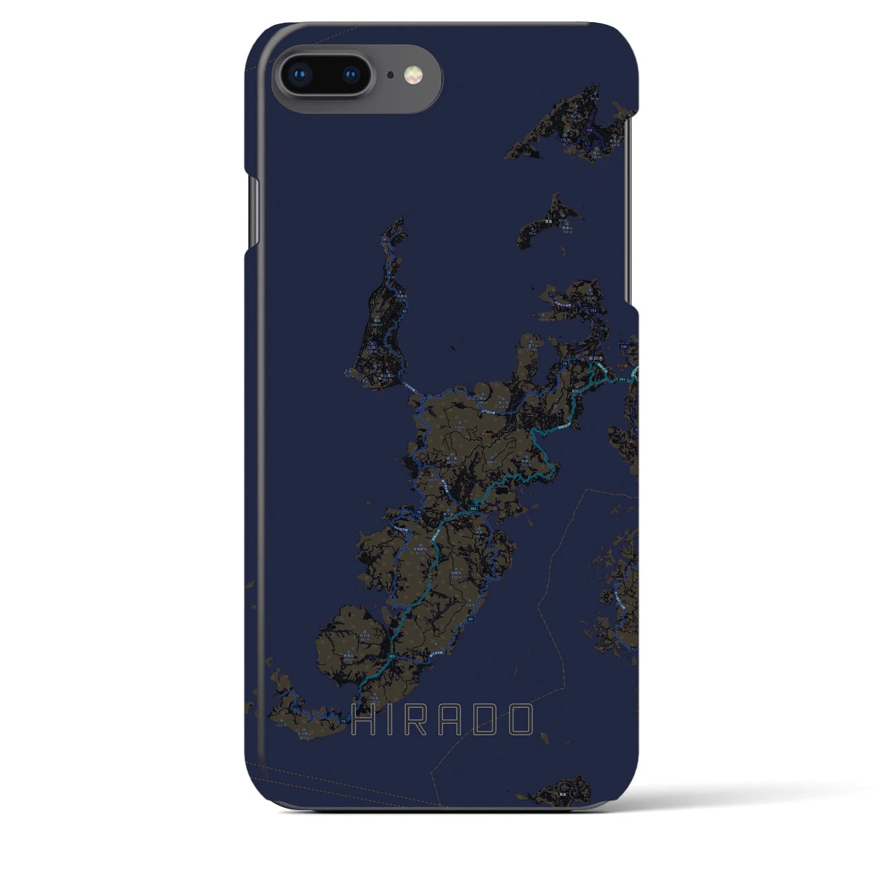 【平戸(長崎県)】地図柄iPhoneケース(バックカバータイプ)