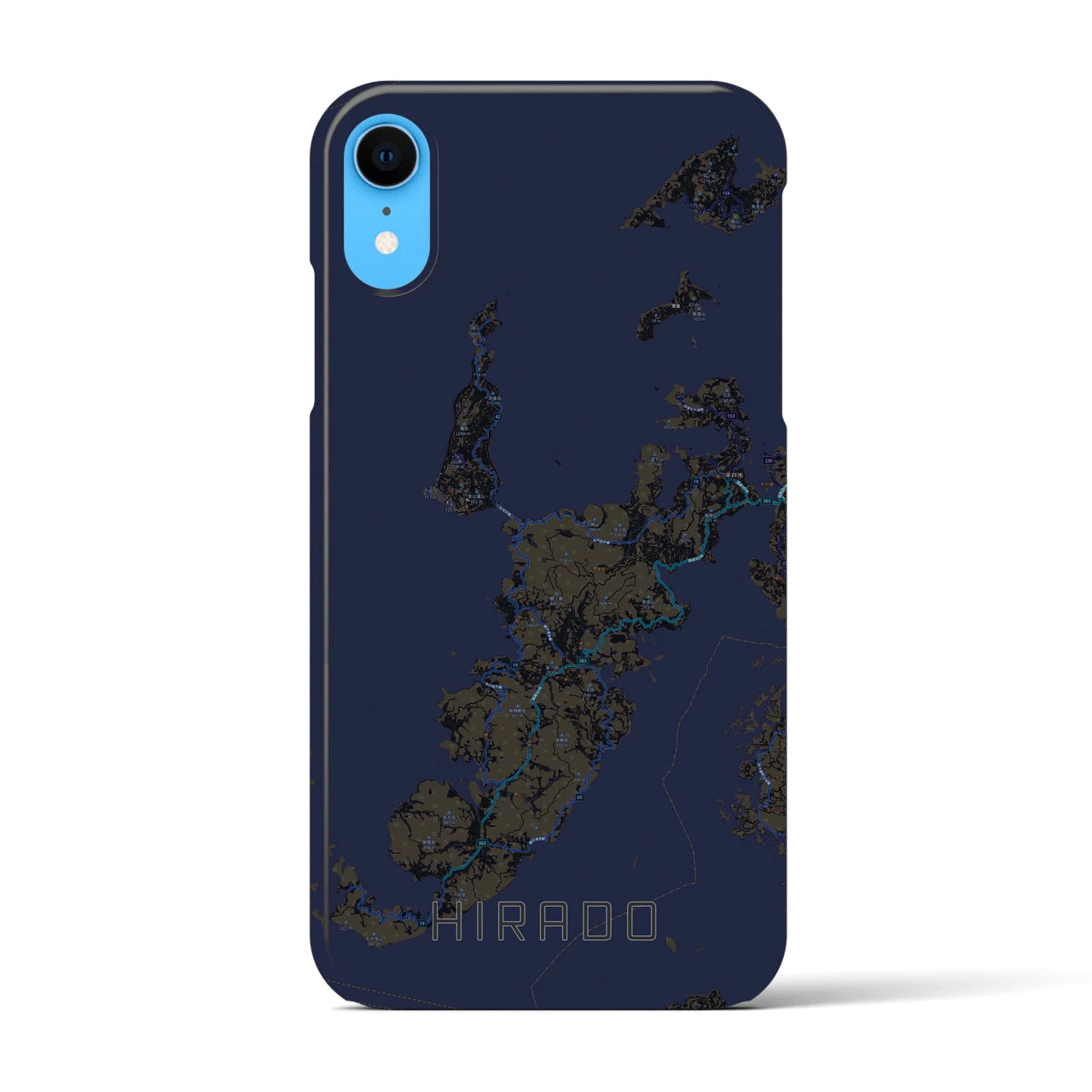 【平戸(長崎県)】地図柄iPhoneケース(バックカバータイプ)