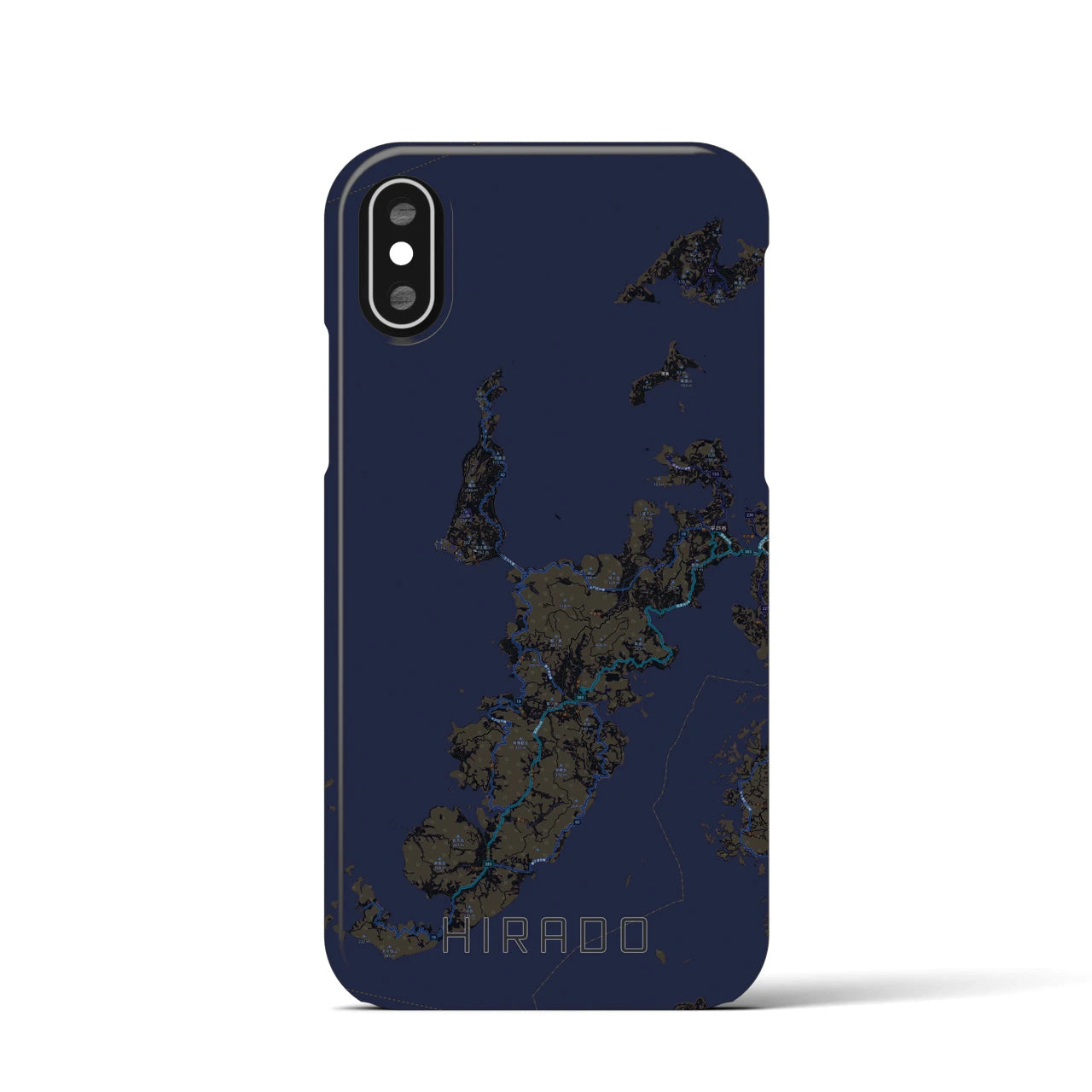 【平戸(長崎県)】地図柄iPhoneケース(バックカバータイプ)