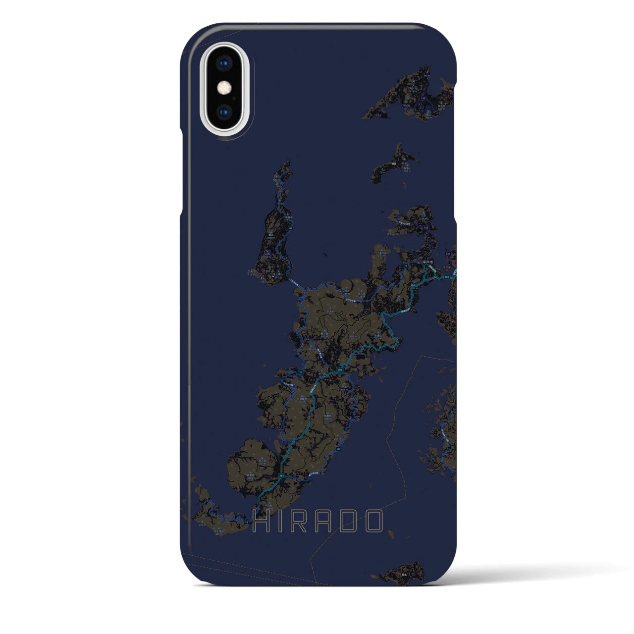 【平戸(長崎県)】地図柄iPhoneケース(バックカバータイプ)