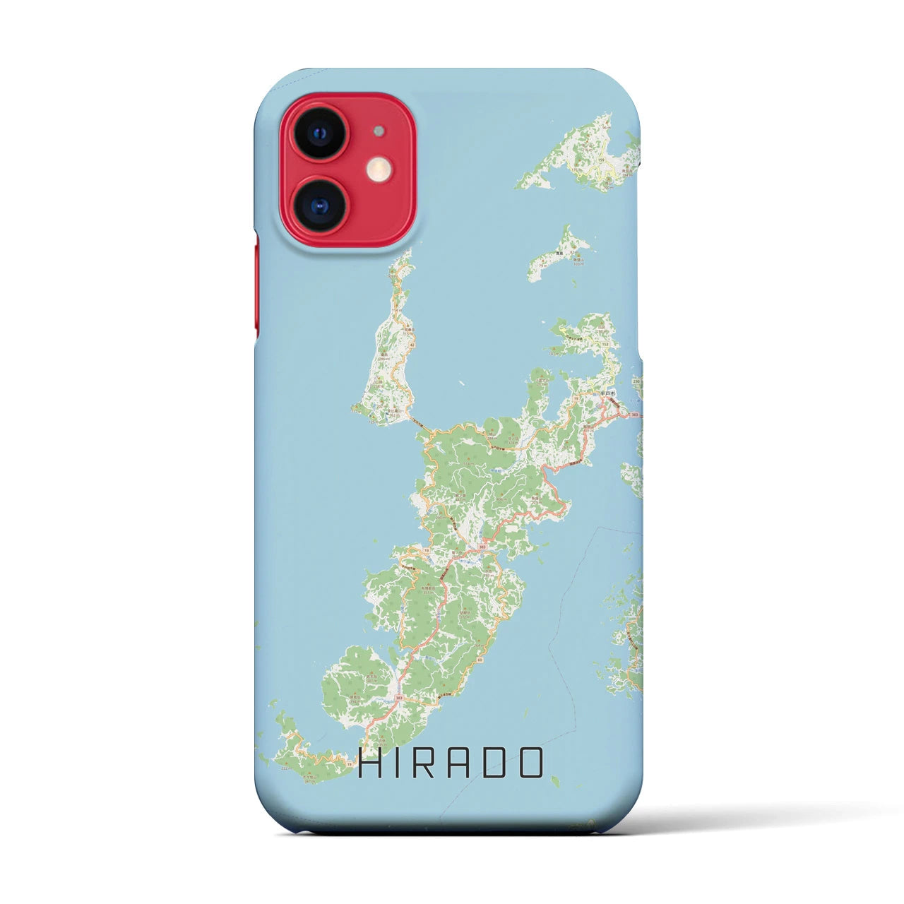 【平戸(長崎県)】地図柄iPhoneケース(バックカバータイプ)