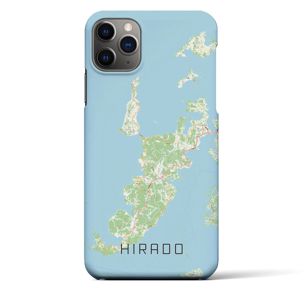 【平戸(長崎県)】地図柄iPhoneケース(バックカバータイプ)