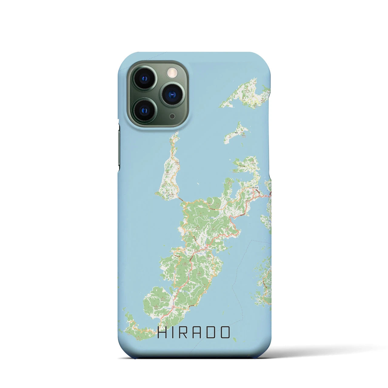 【平戸(長崎県)】地図柄iPhoneケース(バックカバータイプ)