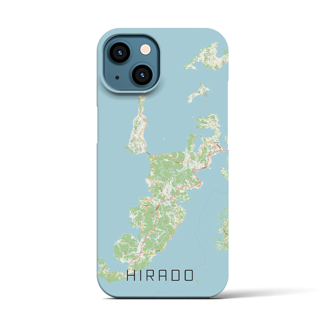 【平戸(長崎県)】地図柄iPhoneケース(バックカバータイプ)