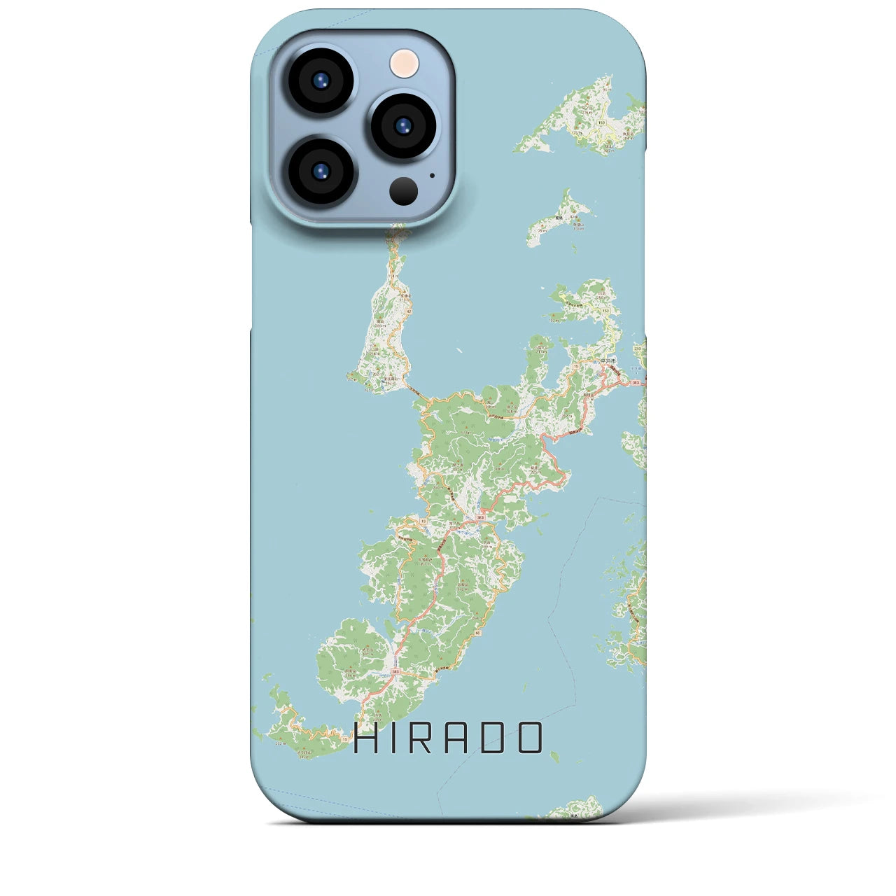 【平戸(長崎県)】地図柄iPhoneケース(バックカバータイプ)