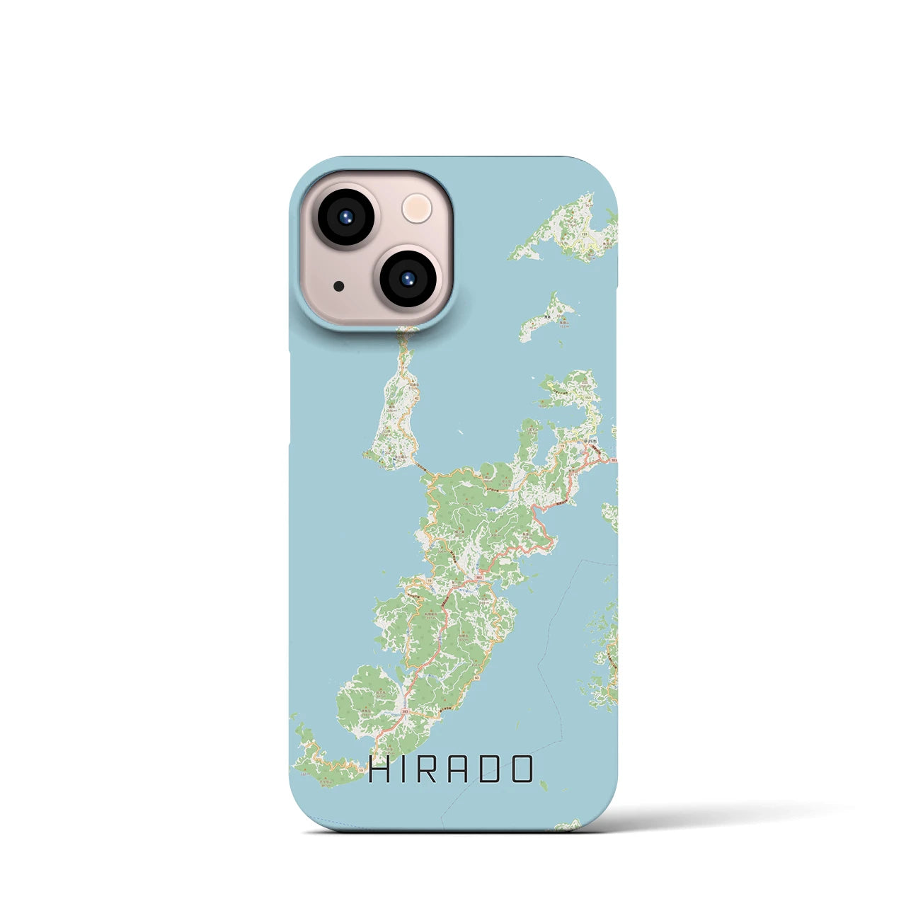 【平戸(長崎県)】地図柄iPhoneケース(バックカバータイプ)