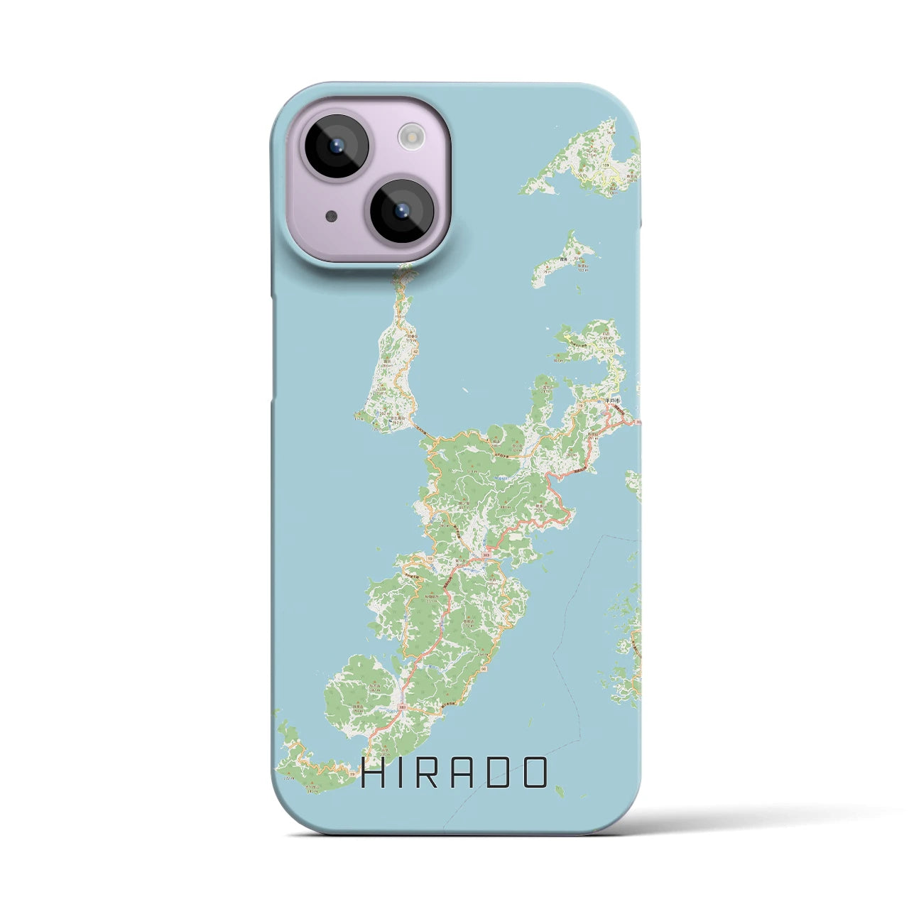 【平戸(長崎県)】地図柄iPhoneケース(バックカバータイプ)