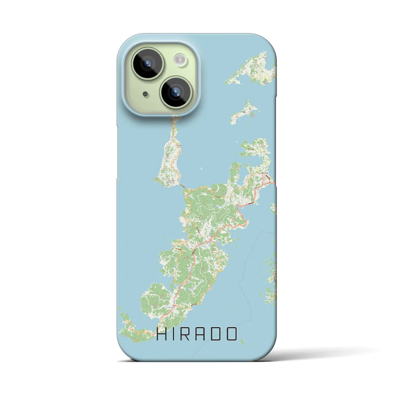【平戸(長崎県)】地図柄iPhoneケース(バックカバータイプ)