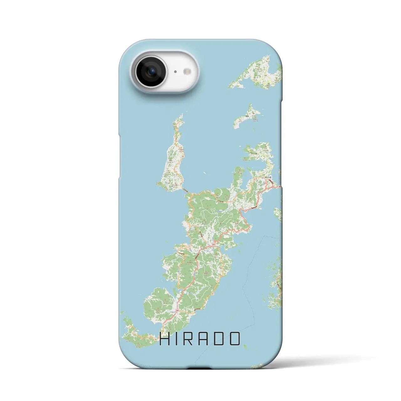 【平戸(長崎県)】地図柄iPhoneケース(バックカバータイプ)