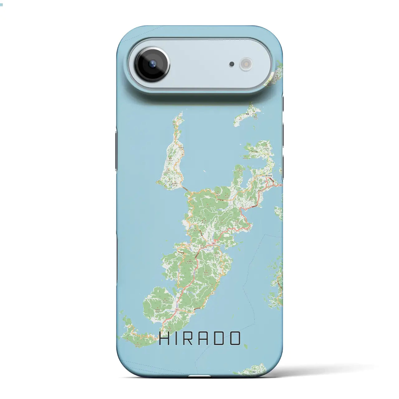 【平戸(長崎県)】地図柄iPhoneケース(バックカバータイプ)ナチュラル・iPhone 17 Pro Max 用