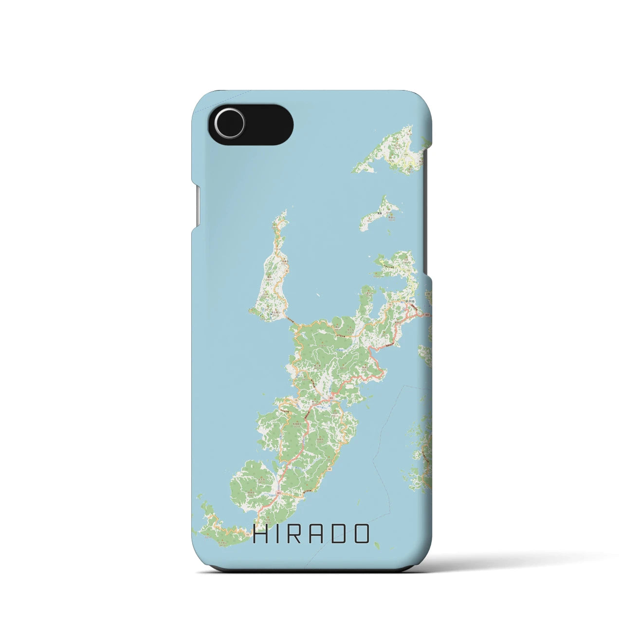 【平戸(長崎県)】地図柄iPhoneケース(バックカバータイプ)