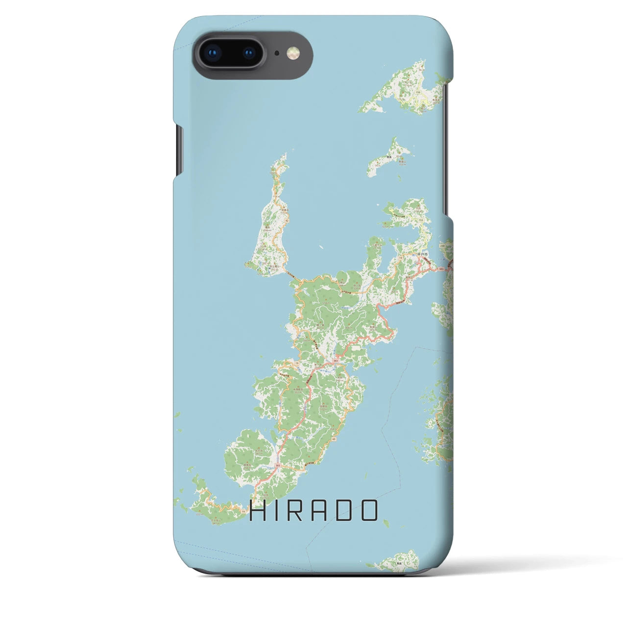 【平戸(長崎県)】地図柄iPhoneケース(バックカバータイプ)