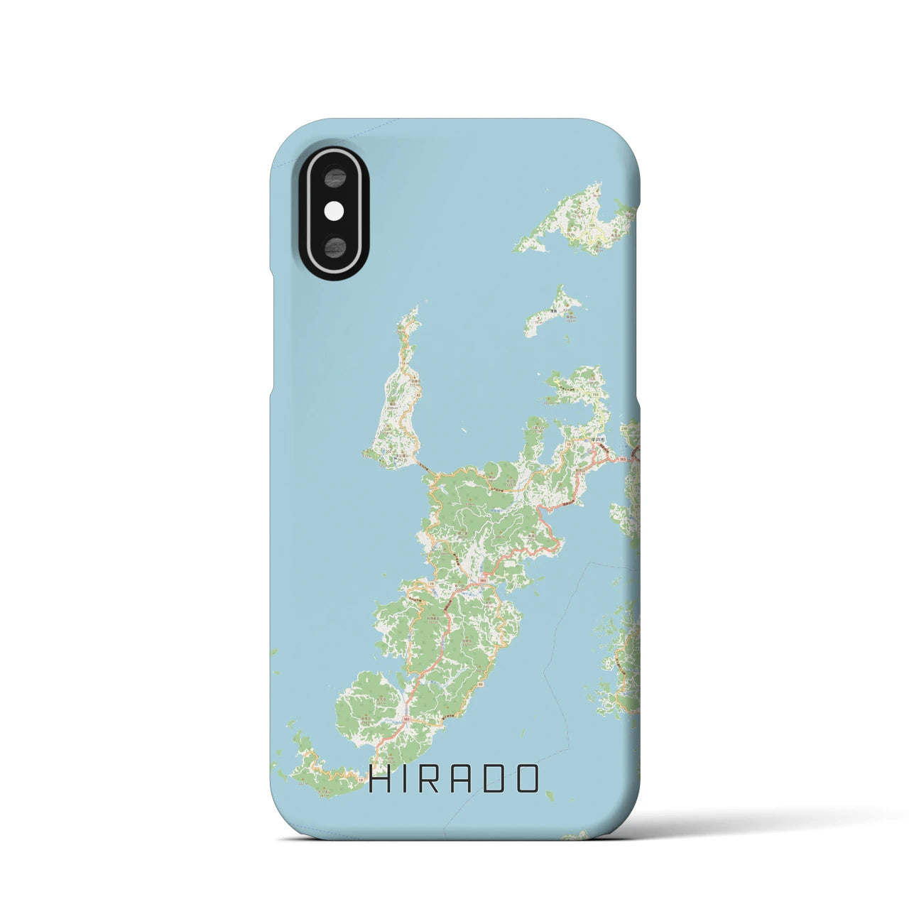 【平戸(長崎県)】地図柄iPhoneケース(バックカバータイプ)
