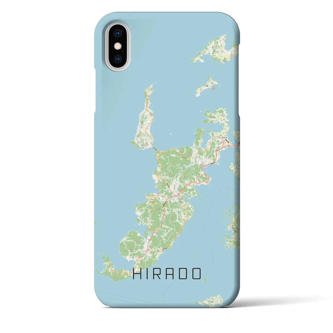 【平戸(長崎県)】地図柄iPhoneケース(バックカバータイプ)