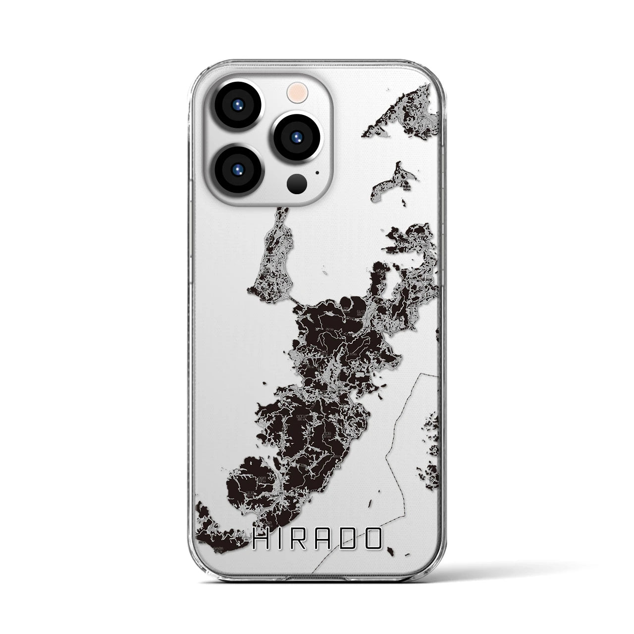 【平戸(長崎県)】地図柄iPhoneケース(クリアタイプ)