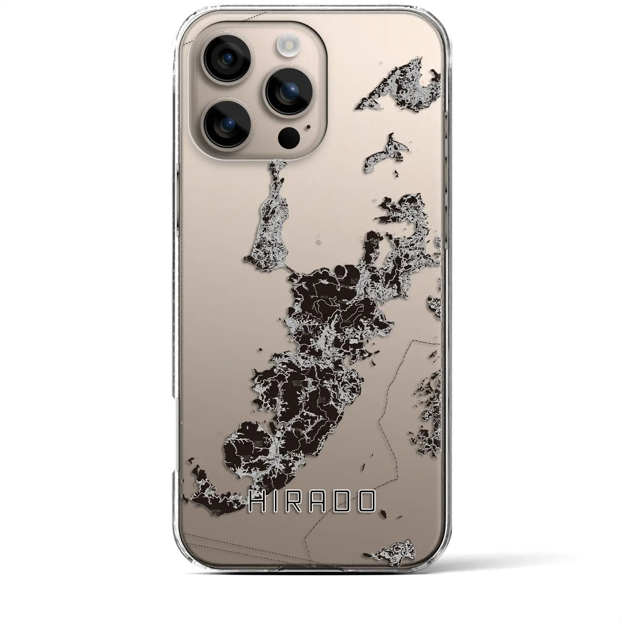 【平戸(長崎県)】地図柄iPhoneケース(クリアタイプ)