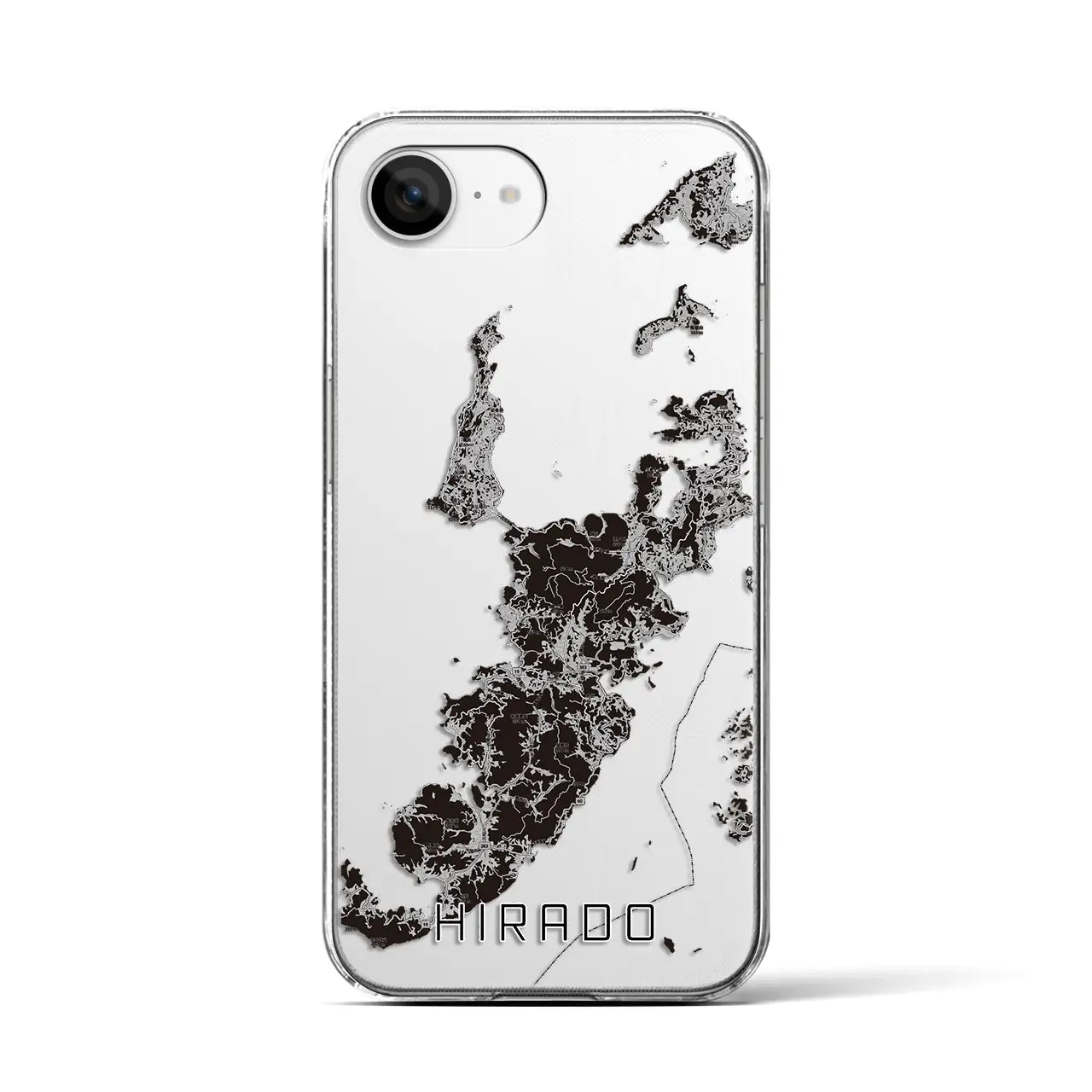 【平戸(長崎県)】地図柄iPhoneケース(クリアタイプ)