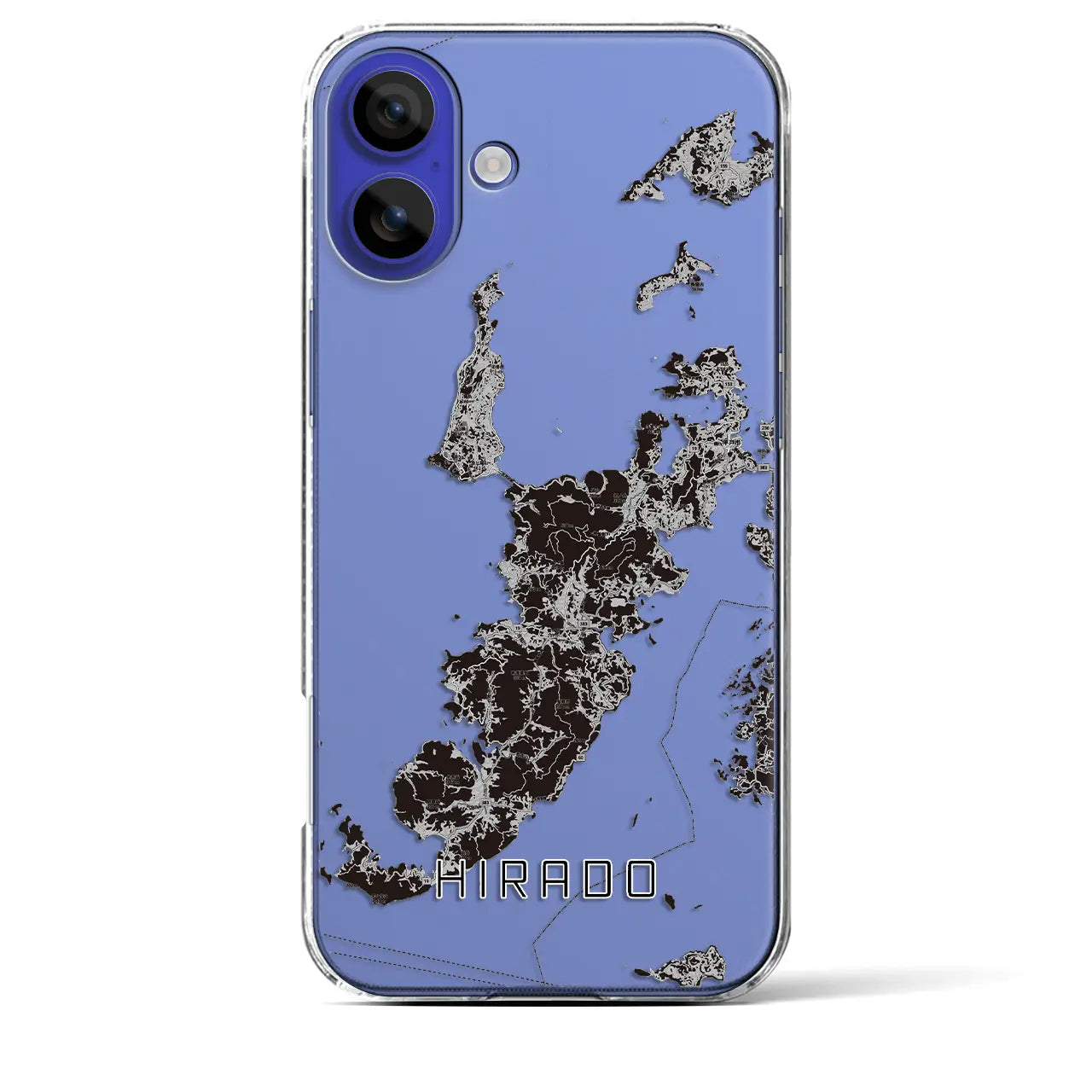 【平戸(長崎県)】地図柄iPhoneケース(クリアタイプ)