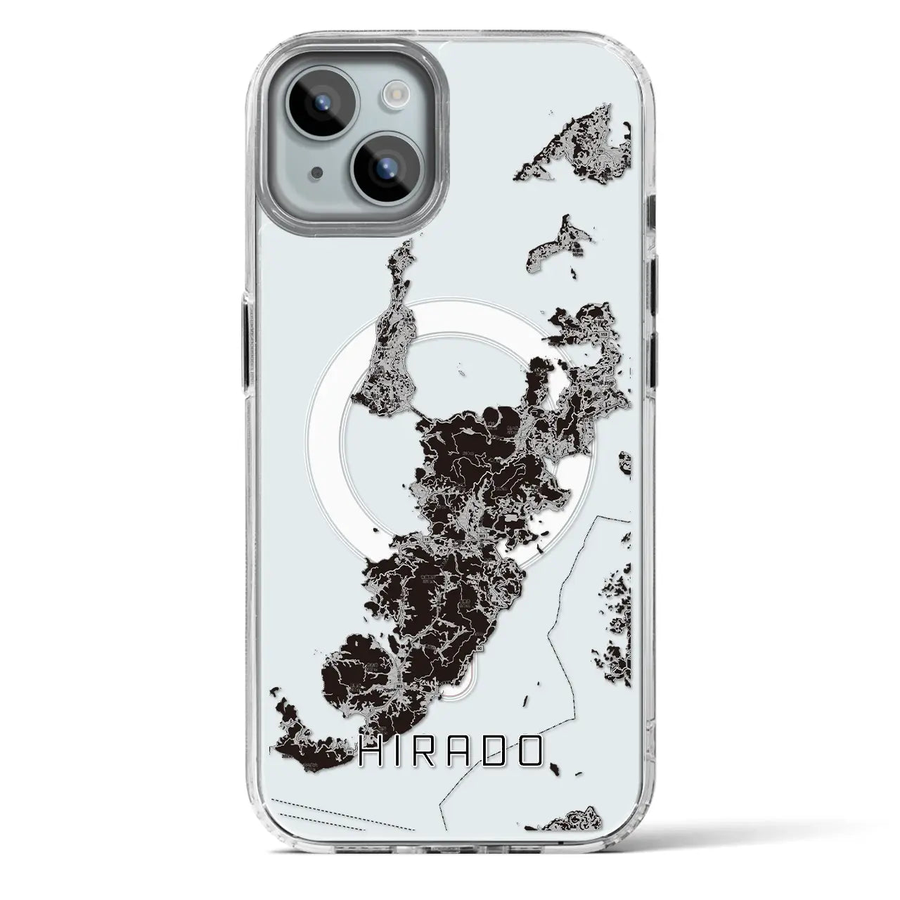 【平戸(長崎県)】地図柄iPhoneケース(MagSafeタイプ)