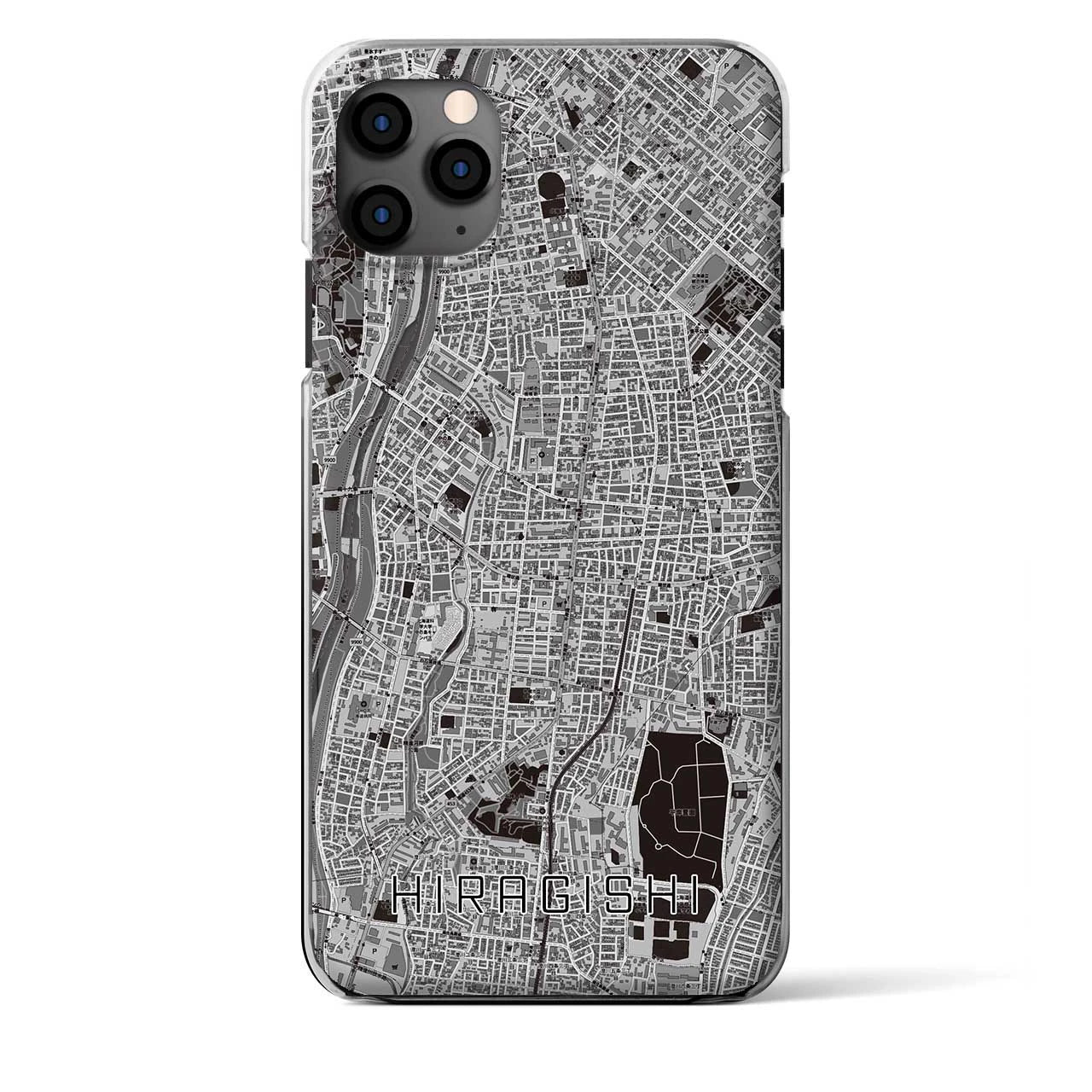 【平岸(北海道)】地図柄iPhoneケース(クリアタイプ)