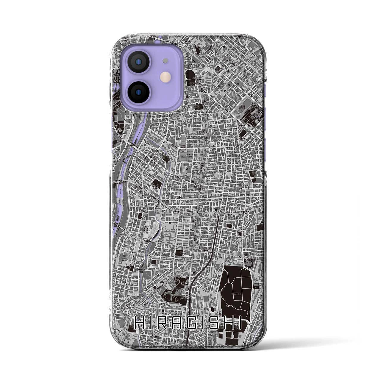 【平岸(北海道)】地図柄iPhoneケース(クリアタイプ)