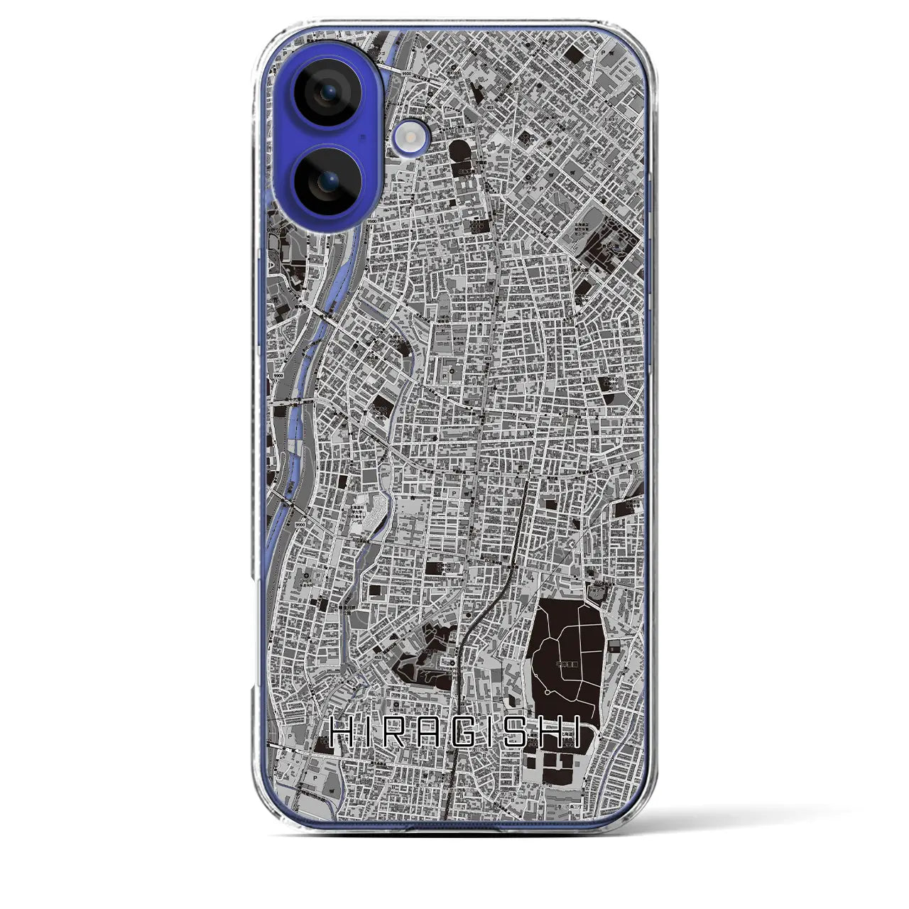 【平岸(北海道)】地図柄iPhoneケース(クリアタイプ)