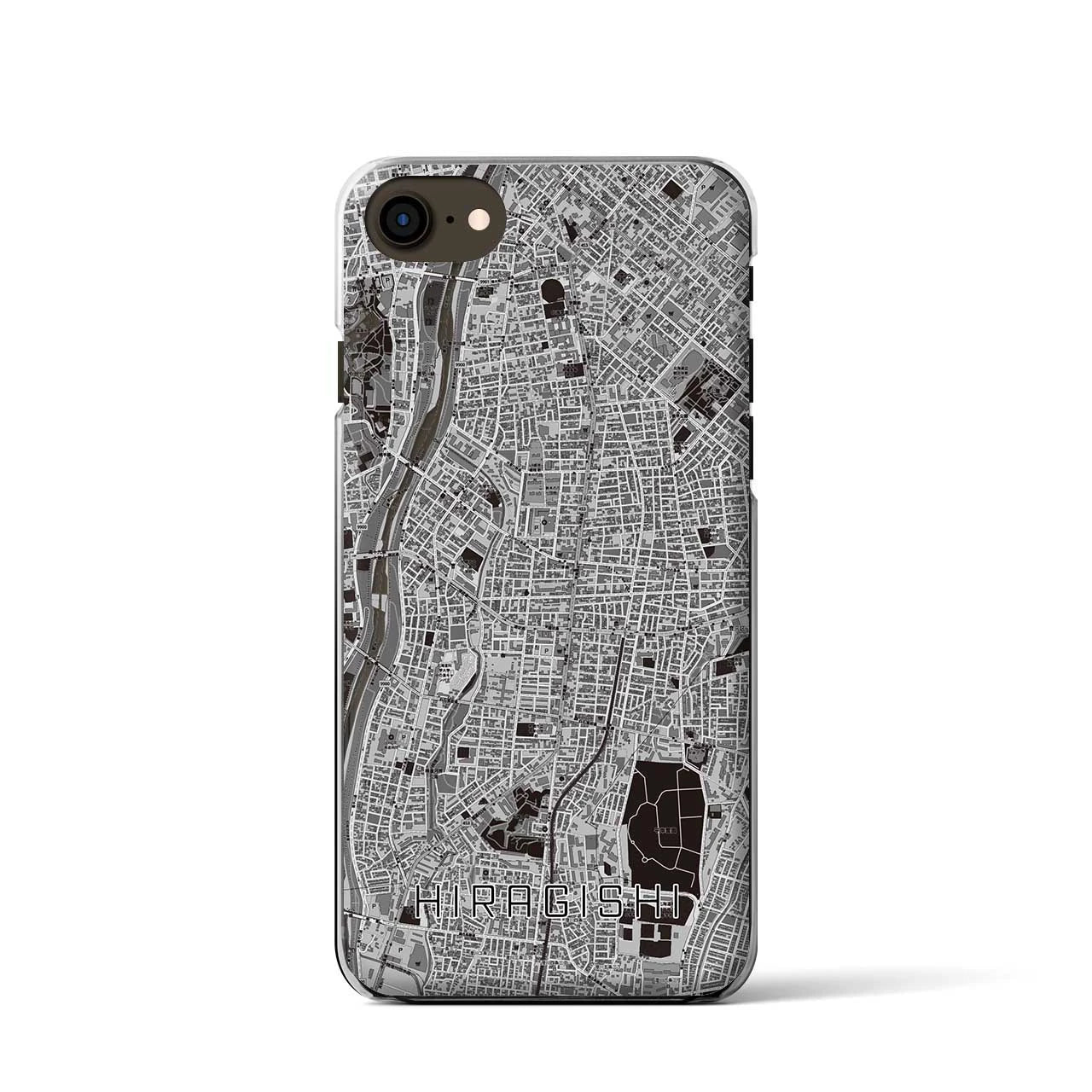 【平岸(北海道)】地図柄iPhoneケース(クリアタイプ)