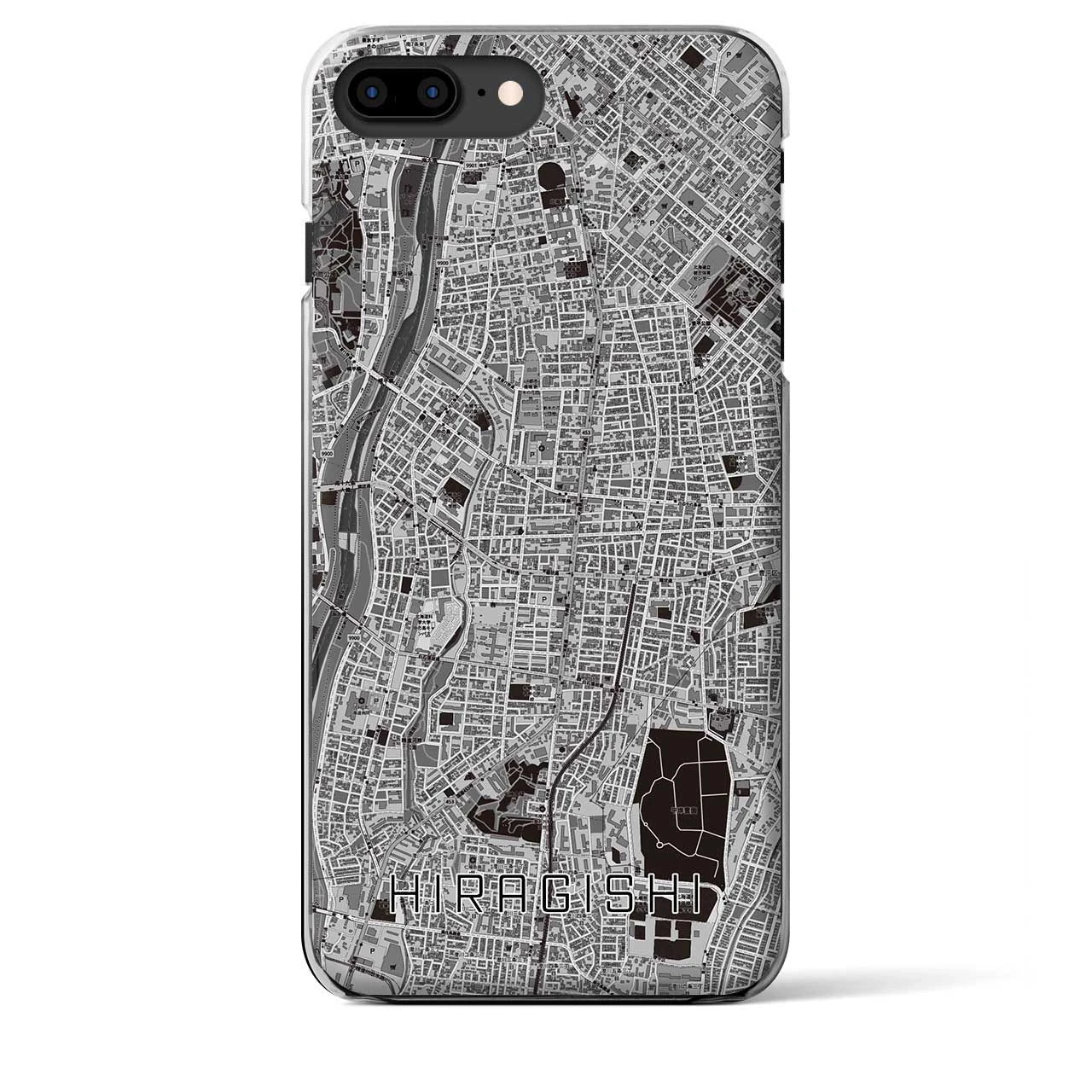 【平岸(北海道)】地図柄iPhoneケース(クリアタイプ)