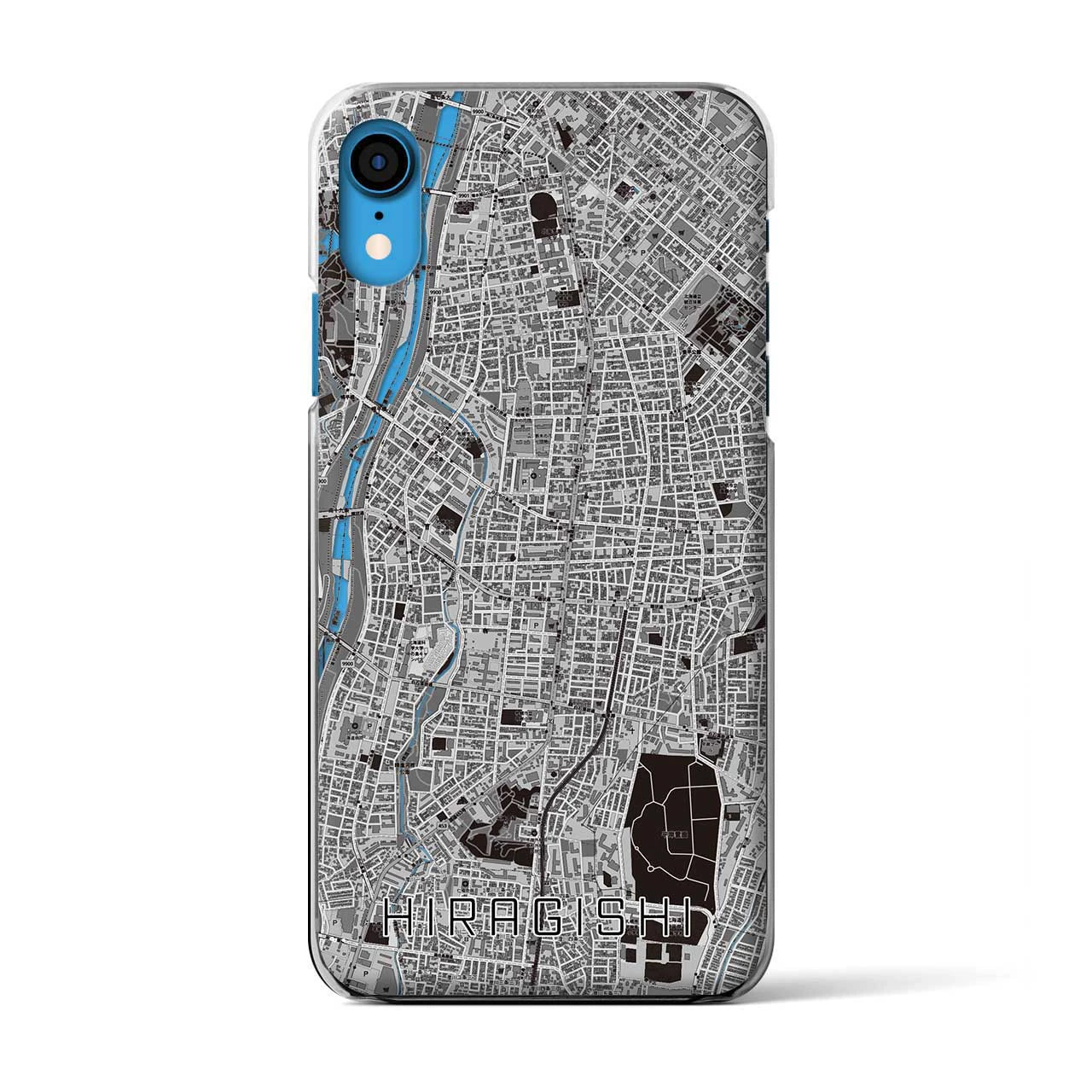 【平岸(北海道)】地図柄iPhoneケース(クリアタイプ)