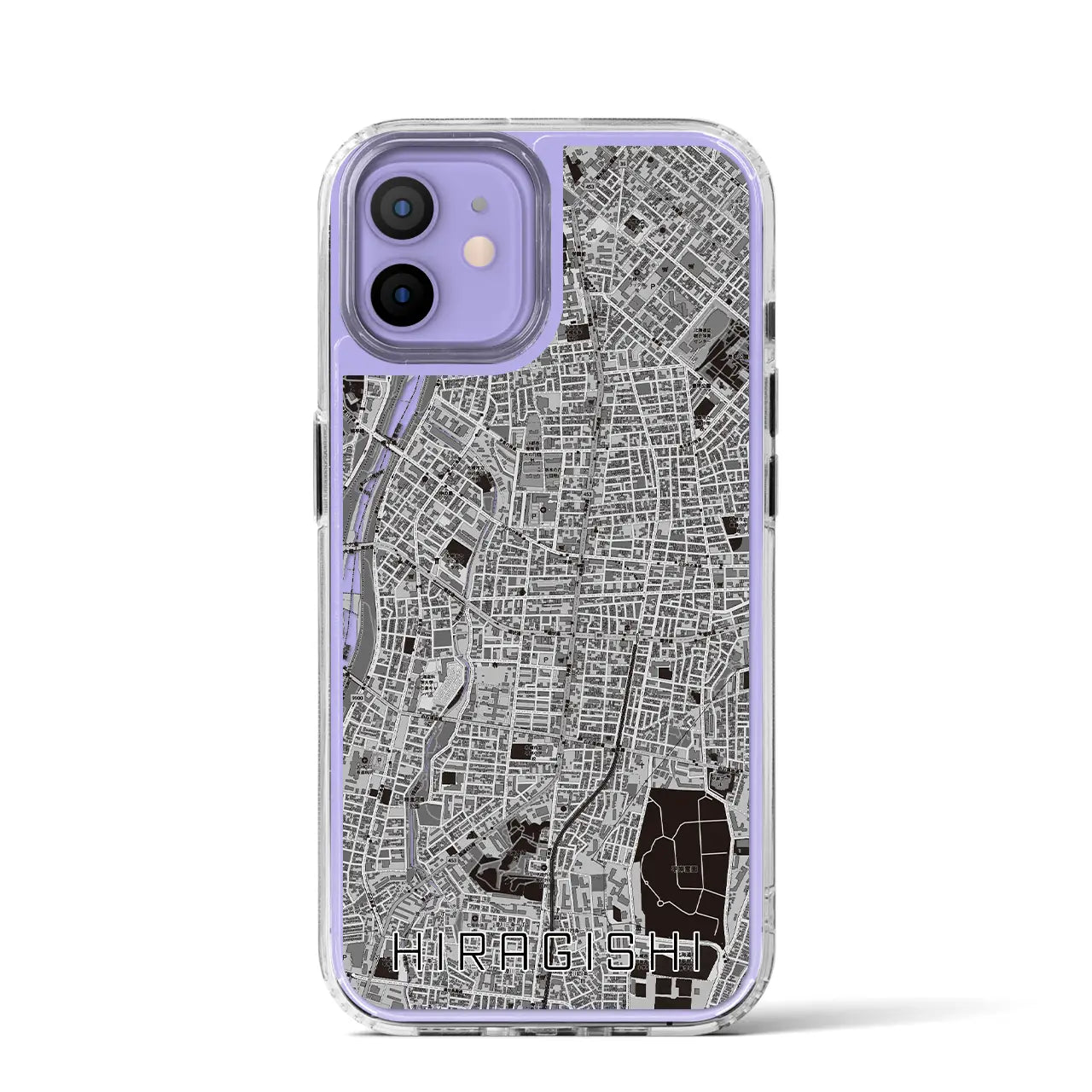 【平岸(北海道)】地図柄iPhoneケース(MagSafeタイプ)