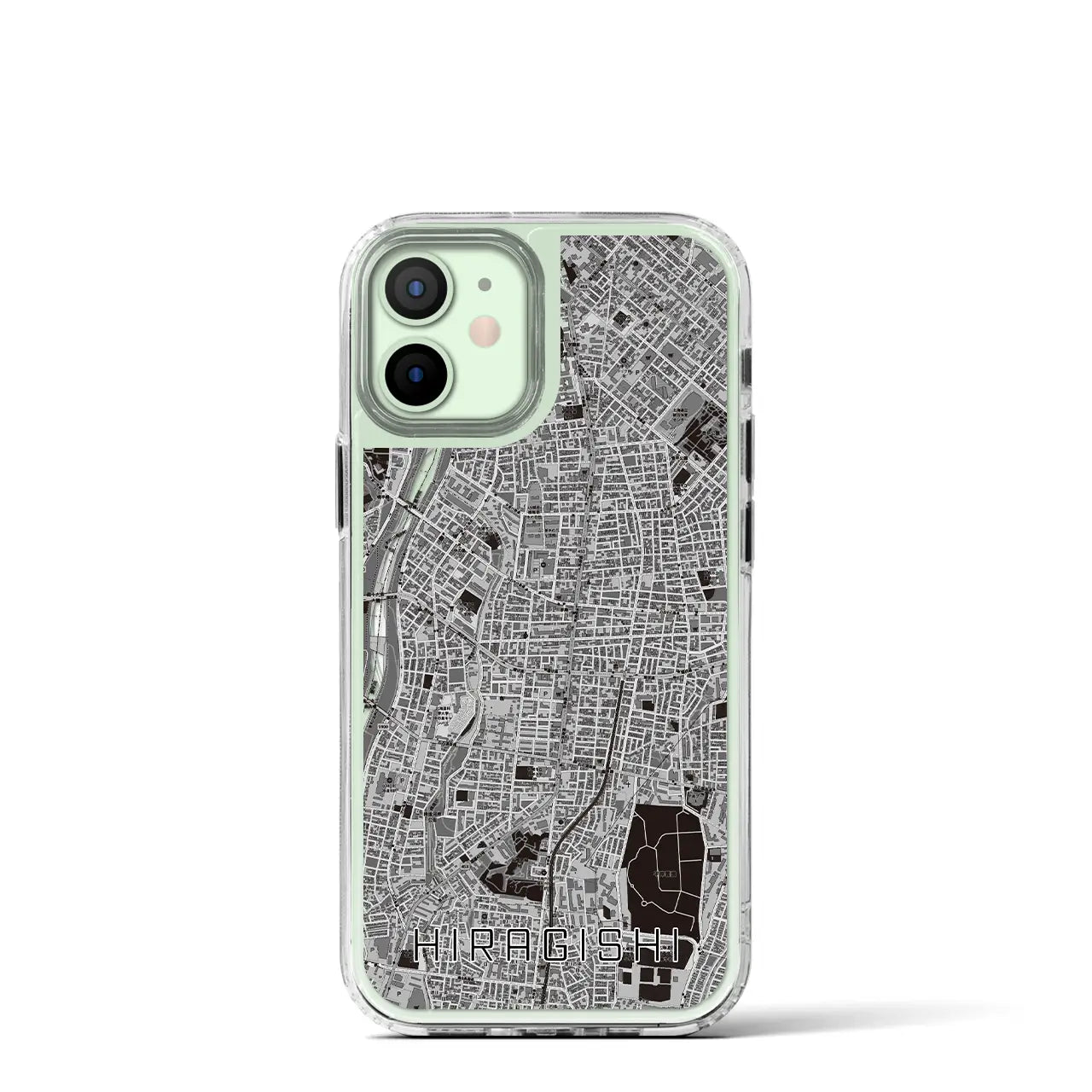 【平岸(北海道)】地図柄iPhoneケース(MagSafeタイプ)