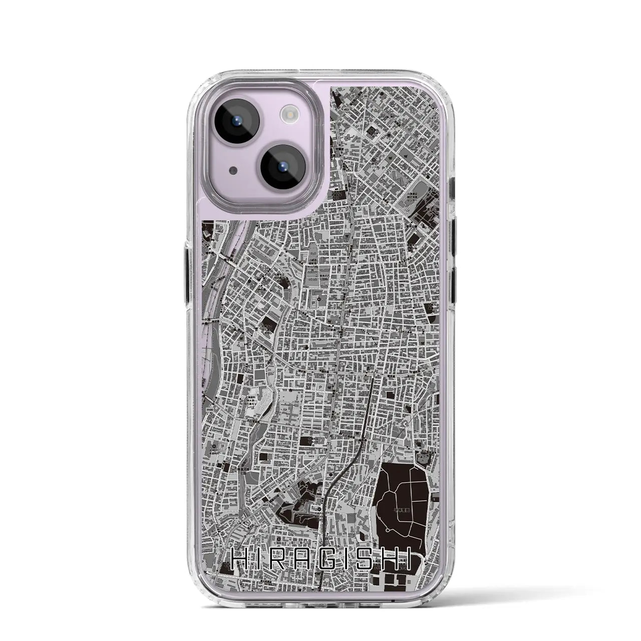 【平岸(北海道)】地図柄iPhoneケース(MagSafeタイプ)