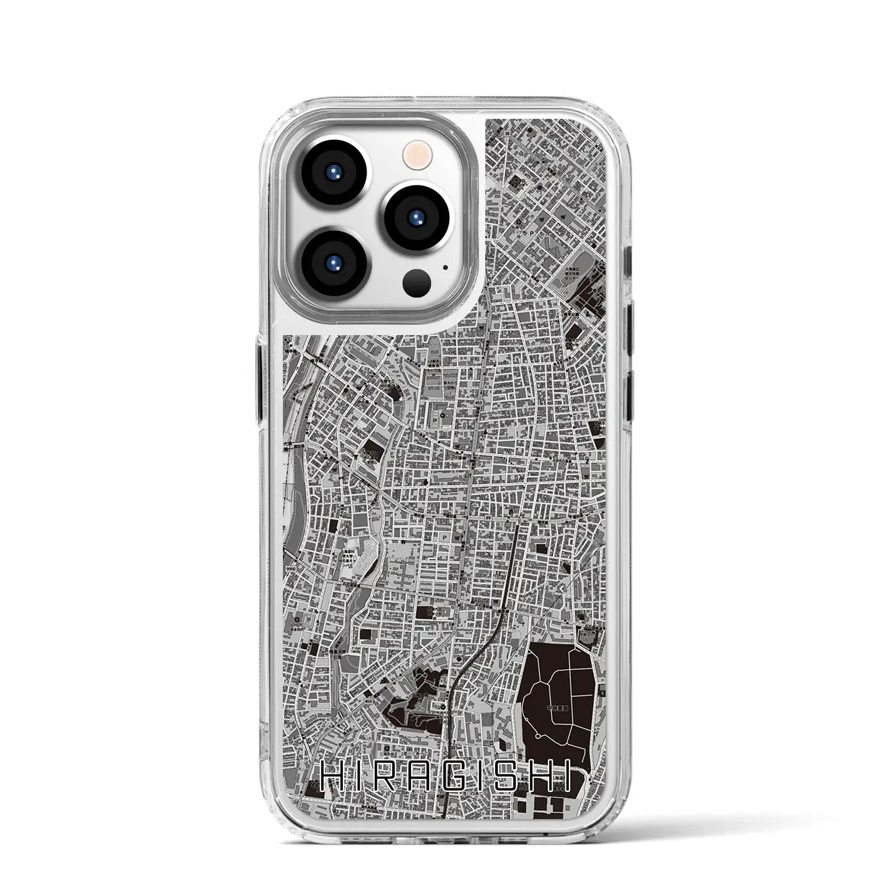 【平岸(北海道)】地図柄iPhoneケース(MagSafeタイプ)