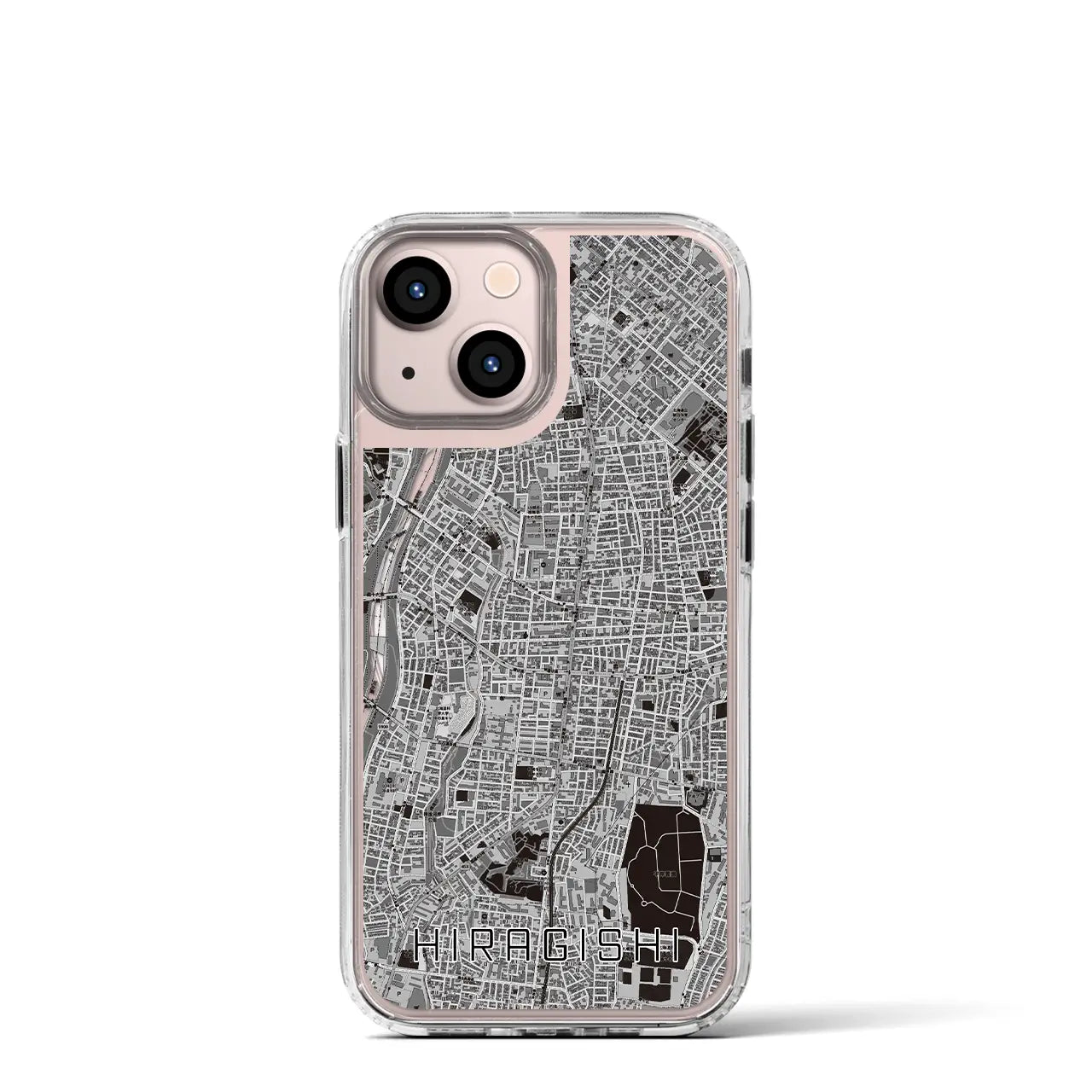 【平岸(北海道)】地図柄iPhoneケース(MagSafeタイプ)