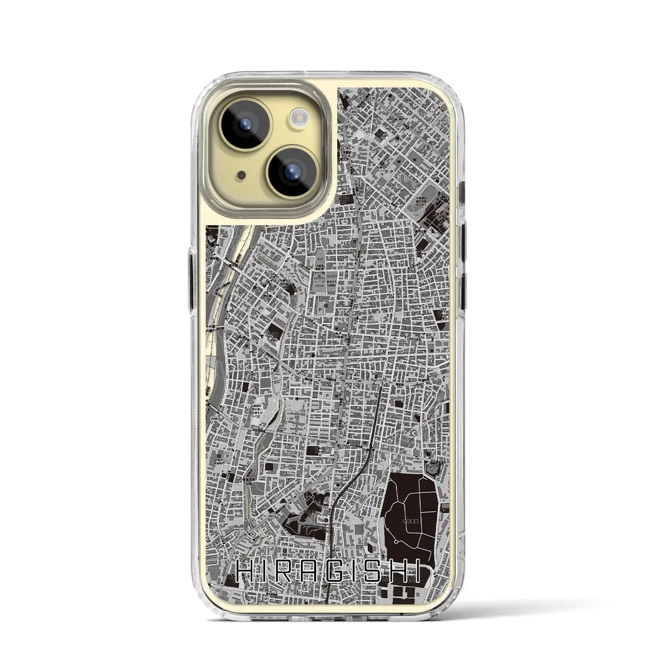 【平岸(北海道)】地図柄iPhoneケース(MagSafeタイプ)