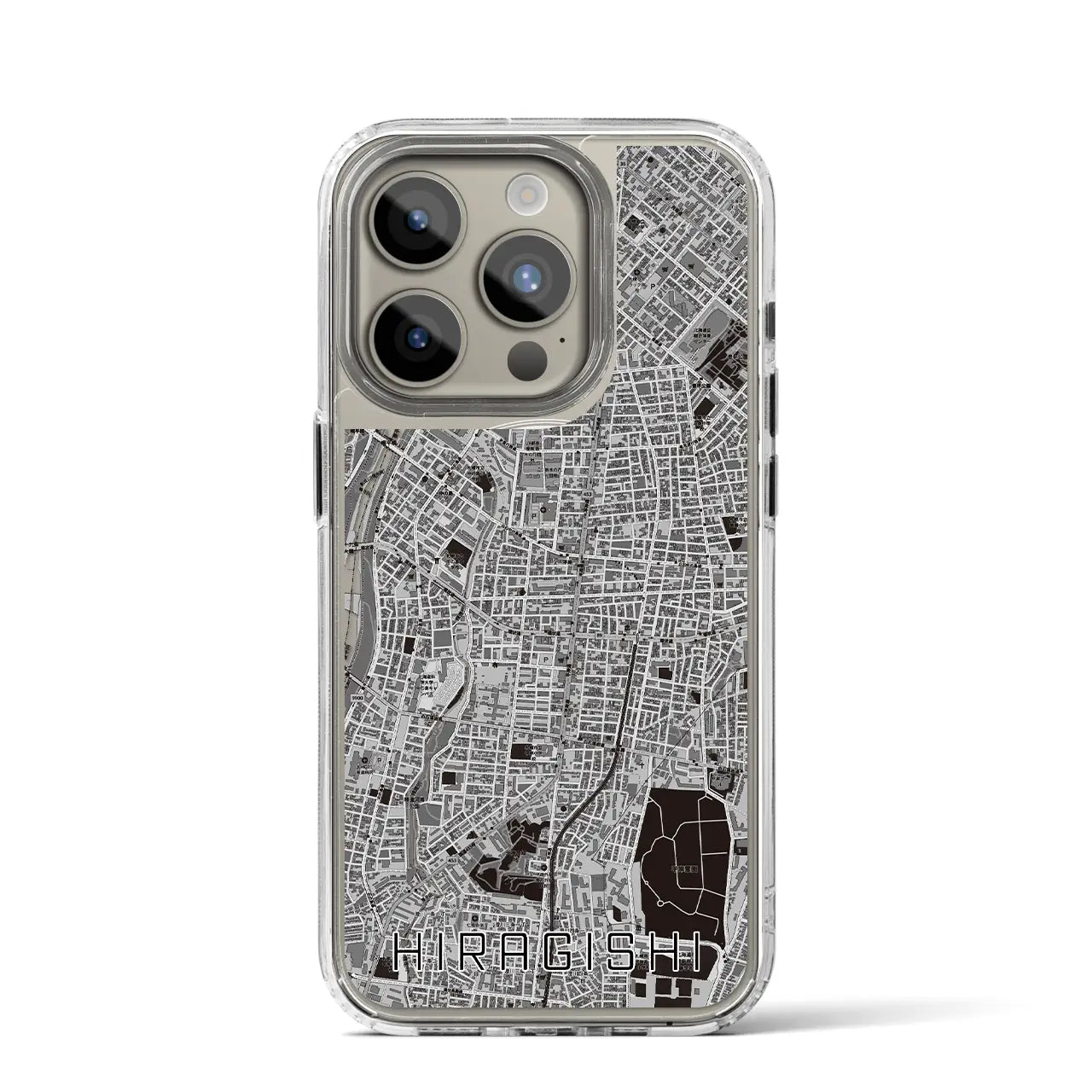 【平岸(北海道)】地図柄iPhoneケース(MagSafeタイプ)