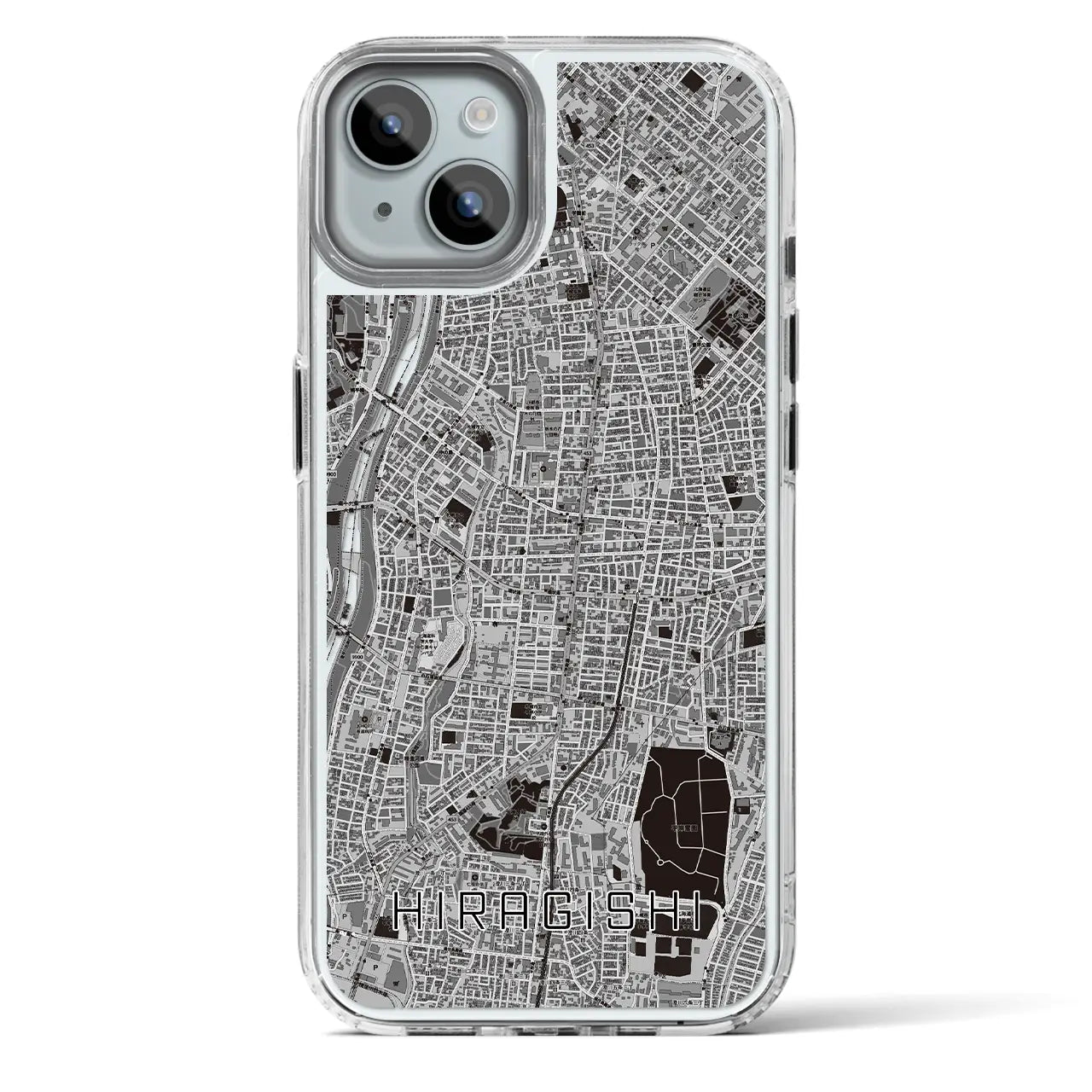 【平岸(北海道)】地図柄iPhoneケース(MagSafeタイプ)
