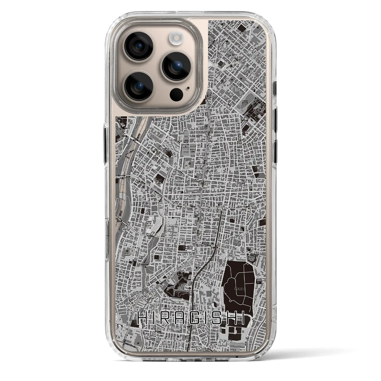 【平岸(北海道)】地図柄iPhoneケース(MagSafeタイプ)