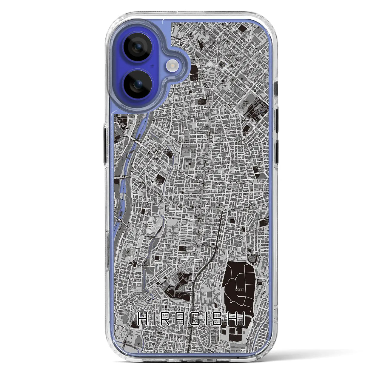 【平岸(北海道)】地図柄iPhoneケース(MagSafeタイプ)